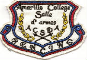 "Amarillo College Salle de Armes" patch