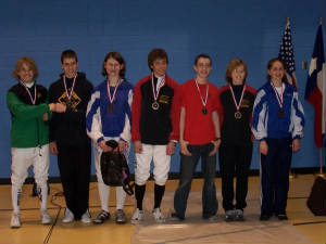 Junior Mixed Epee Medal Winners
