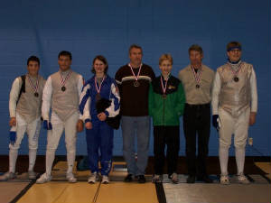 Senior Mixed Epee Medal Winners