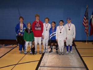 Youth 10-12 Mixed Foil Medal Winners
