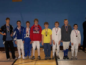 Youth 14 Mixed Epee Medal Winners